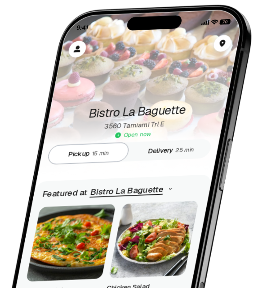 Bistro La Baguette app preview