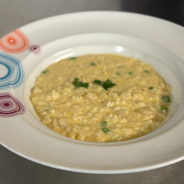 Risotto with Bay Baby Scallops.