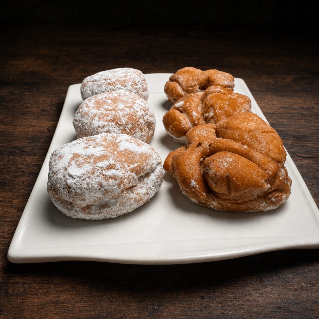 Raspberry or Apple Criso Donut.