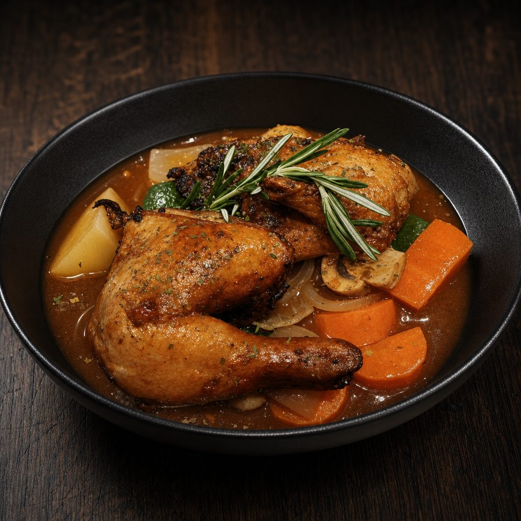 Coq Au Vin.