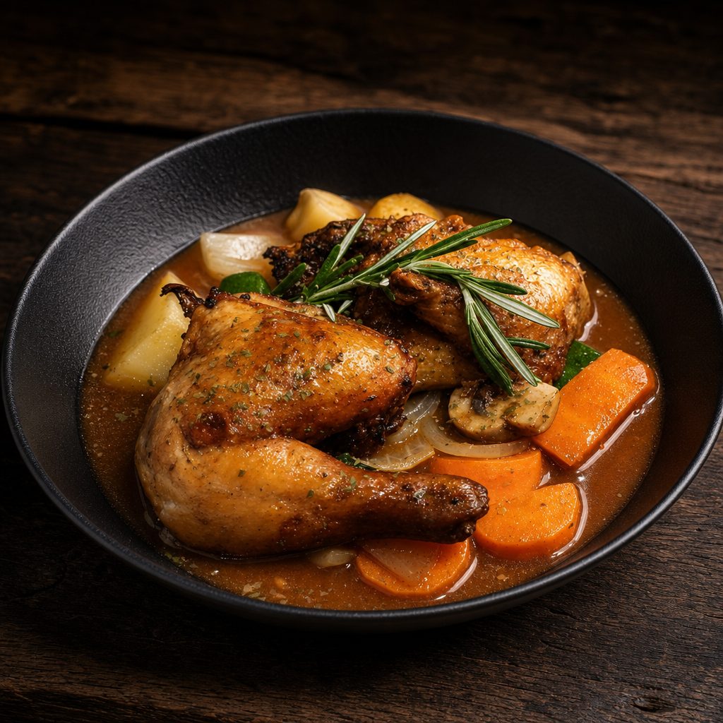 Coq Au Vin.