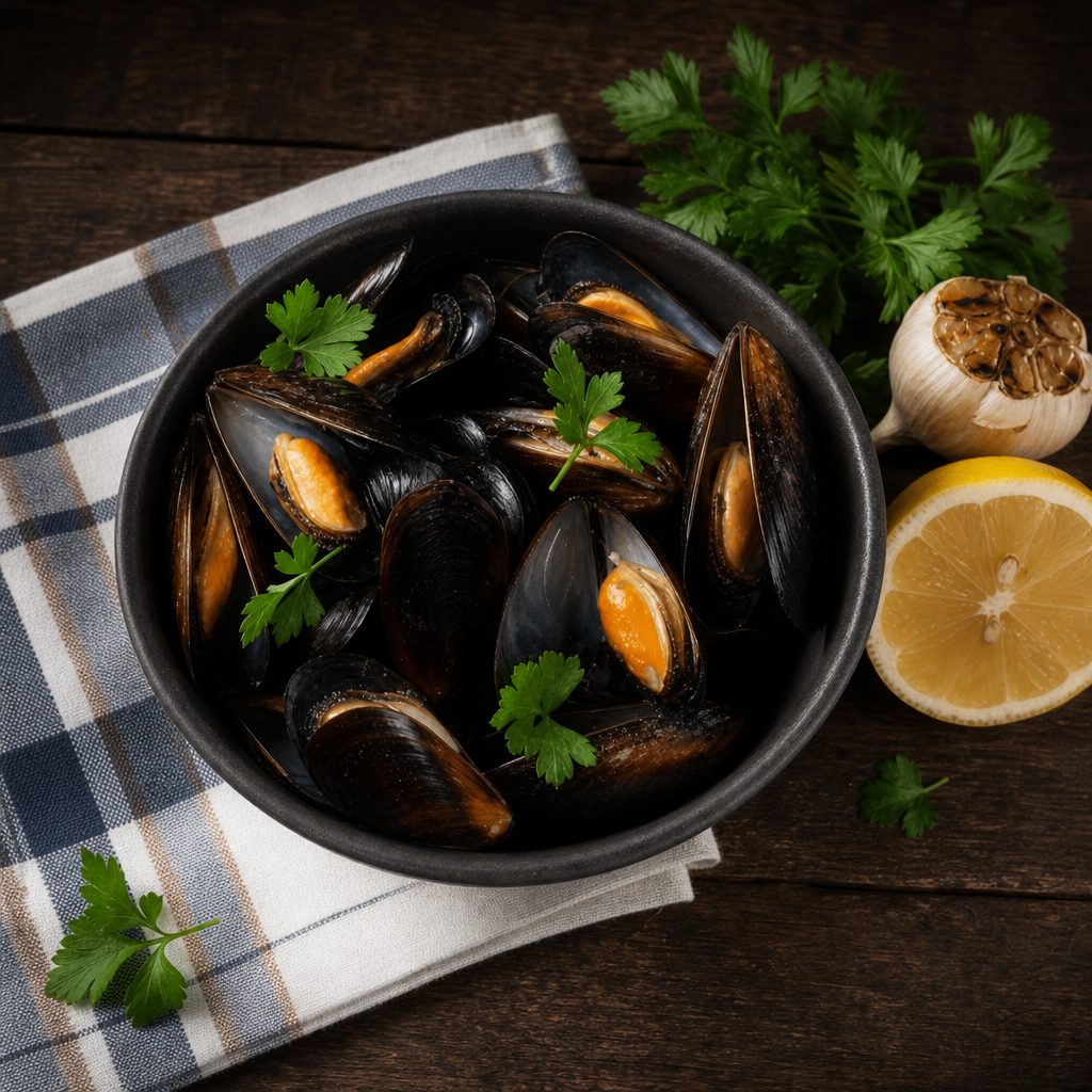Mussels Marinier Sauce.