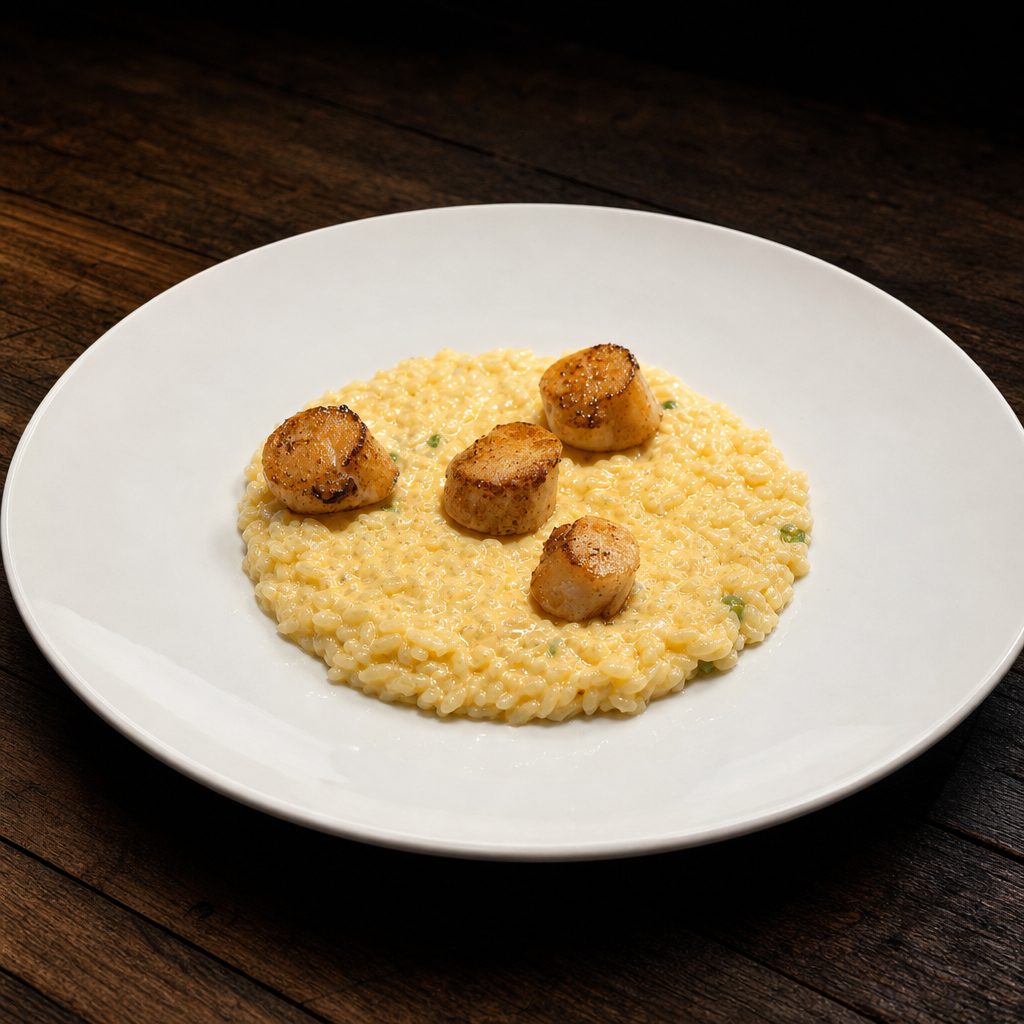 Scallops Risotto.