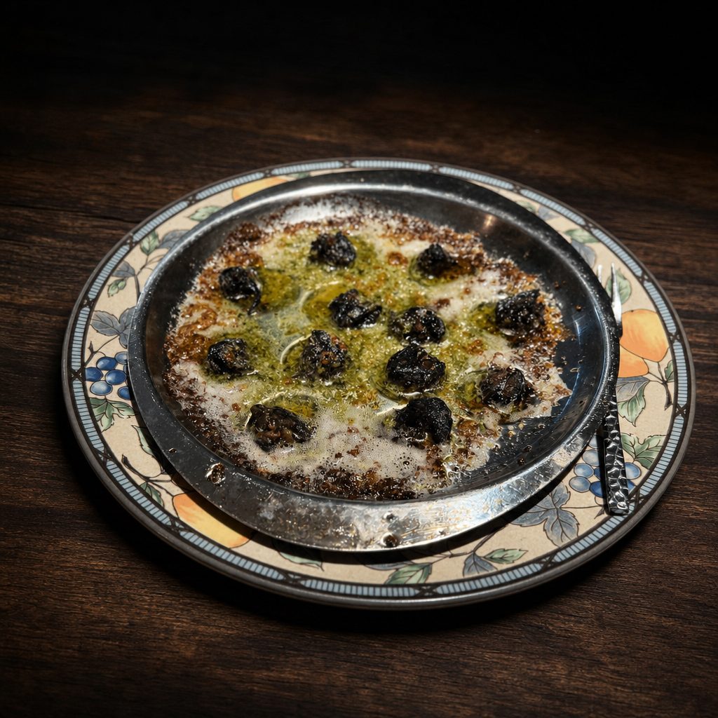 Escargot in Garlic Butter.