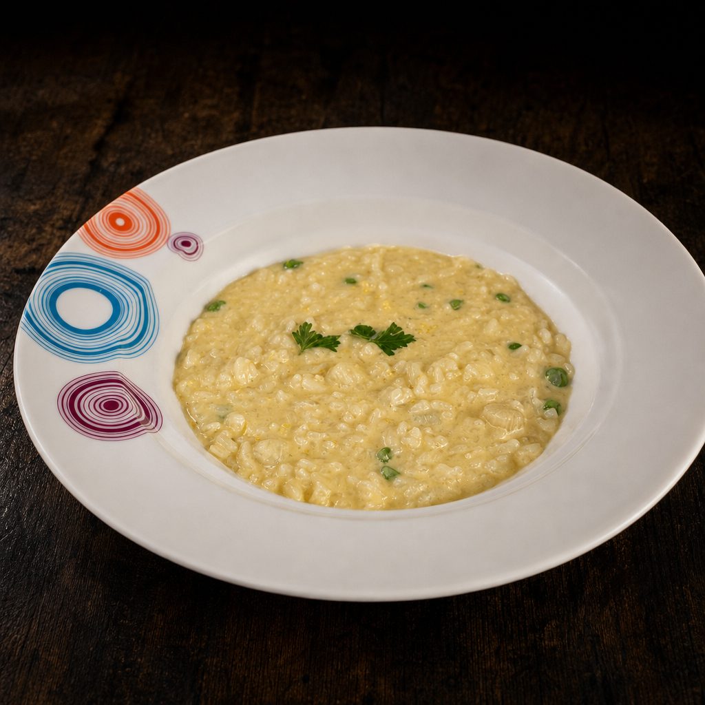 Risotto with Bay Baby Scallops.