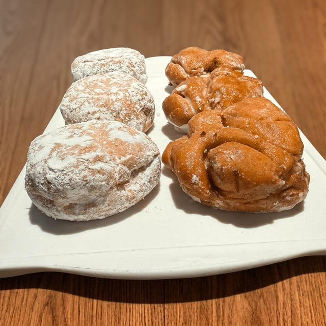 Raspberry or Apple Criso Donut.