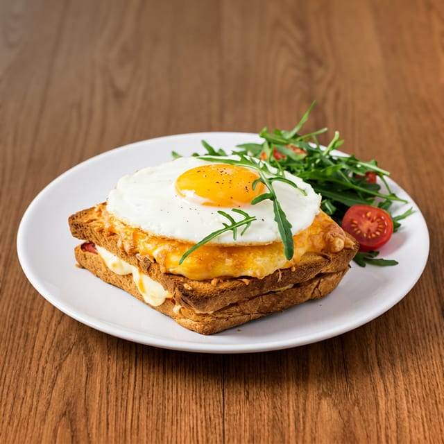 Croque Madame Sandwich.
