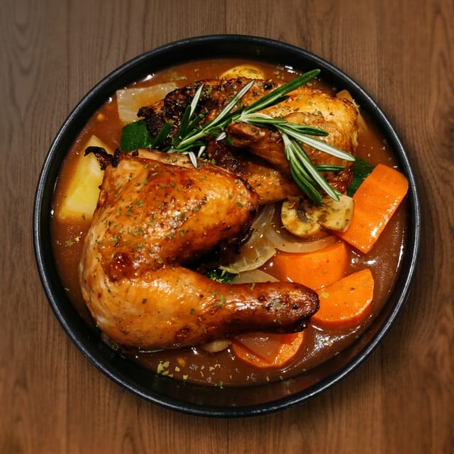 Coq Au Vin.