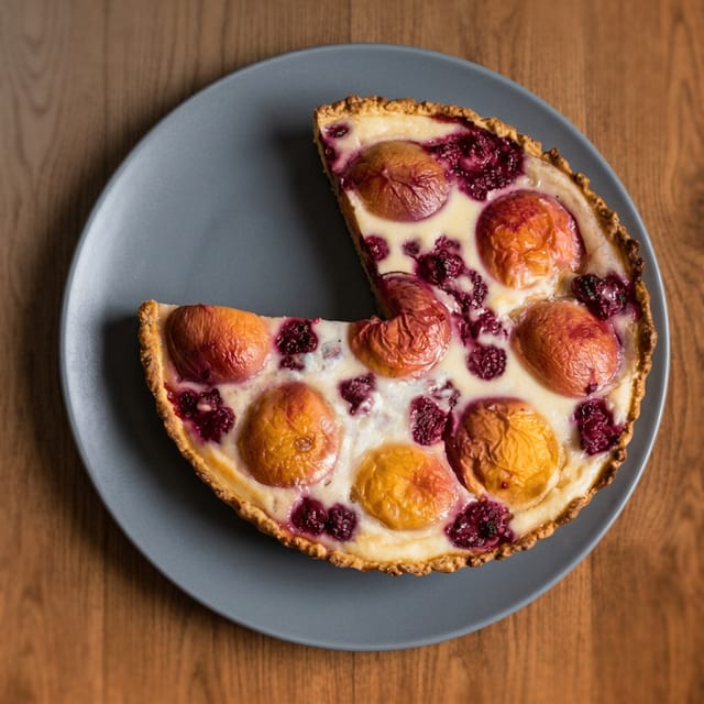 Large Rustic Fruit Tart.